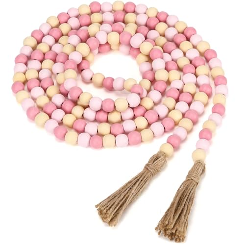 Valentine s Day Wood Bead Garland