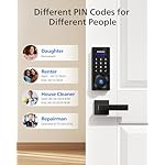 Philips Smart Lock with Handles, Keyless Entry Door Lock Set, Smart Door Lock with 2 Level Handles, Digital Keypad Deadbolt for Front Door, App Fingerprint PIN Code Unlocking, Auto Locking - Image 4