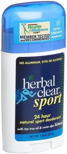 Sport, 24 Hour Natural Deodorant, 1.8 oz (50 g) - Herbal Clear by Herbal Clear