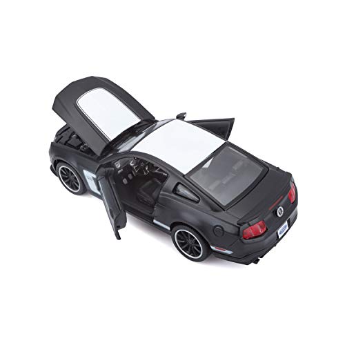 Ford Mustang Maisto 1:24 Die-Cast Negro Mate miniatura 5