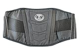  PiWear Nierengurt Striker schwarz  Gr. S - 3XL Unisex Männer Frauen Kinder  Motorrad Fahrrad Roller Stretch Klett wärmend Nierenschutz Nieren Rücken Wärmer (S)
