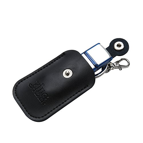 King of Flash USB Flash Drive Portable Travel Memory Stick Shuttle Carry Case - Holds 1 USB Sticks with Keyring Hook (Black) - Image 3