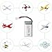 5PCS 3.7V 400mAh High Rate Lithium Battery with 5 in 1 Charger for Hubsan H107C H107L SYMA Q11 X11C HS170C F180C TOZO Q2020 E016H A120 XK A150 H31 TR-P51 TR-F22 AT-96 Four-Axis Aircraft…