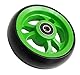 FabaCare Fiberrolle für Rollstühle, Rollstuhlrad, Ersatzrad, Rad, Rollstuhl-Lenkrolle, Spezialversiegelung, 4 Zoll, Grün