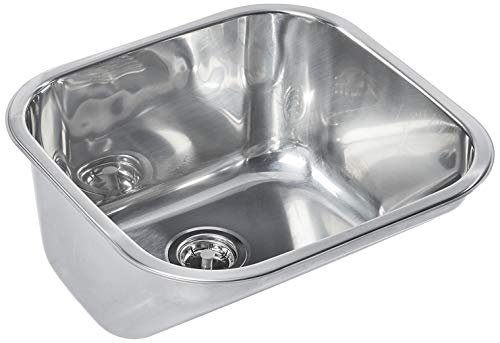Tanque de Encaixe Tramontina Hera Compact 25 L em Aço Inox Polido 40x40 cm