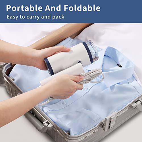 Hometop Handheld Steamer For Clothes, 2 In 1 Foldable Garment Steamer, 40S Heat-Up, 1300W Powerful Clothes Steamer Fabric Wrinkles Remover, Mini Portable Steam Iron For Home And Travel #TOP3