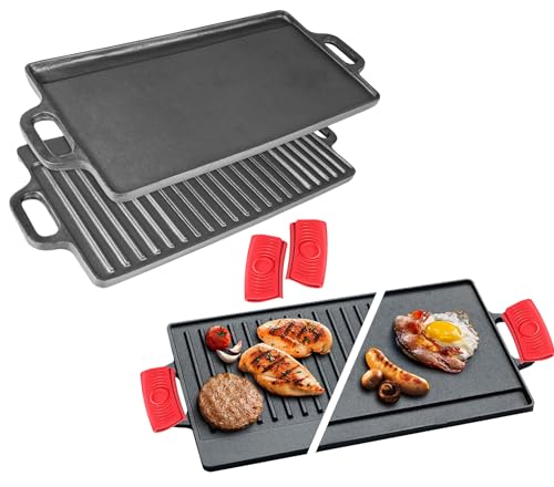 Cast Iron Dual Handle Grill Pan 20"x9"