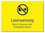 39760-DE-S-10 | Laserwarnung - Nicht in Sensoren oder Lichtquellen blicken