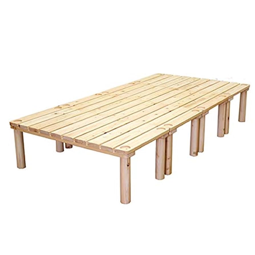 家具の基 4分割すのこベッド 幅120×長さ200×高さ35cm 国産ヒノキ Amazon.co.jp: 家具の里 桧の4分割式 すのこベッド (ひのき / 4