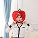 Plush Fruit Headgear Hat Funny Novelty Plush Hat Sleeping Pillow Toy Stuffed Cap Photo Props Warm Cosplay Costume Head Accessories for Party Women Teens (Cherry)