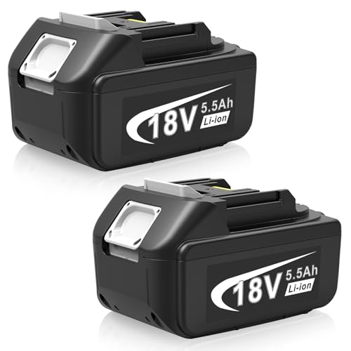 LabTEC Batería de ion de litio de 18 V para Makita BL1860B, BL1860, BL1850, BL1840, BL1830, BL1820, BL1815, BL1825, BL1835, BL1845, LXT-400 (2 unidades)