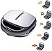 Waffle Maker Elettrico 5 In 1, Macchina Multifunzione Ad Alta Velocità Per Colazione Veloce, Teglia Premium Rimovibile Con Rivestimento Antiaderente, Per Waffle, Ciambelle, Sandwich, Bistecca Panini r