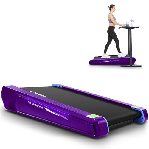 Image of FUNMILY Walking Pad Treadmill with 5% Incline, 2.5HP Smallest Under Desk Treadmills for Home Office, Compact Walking Treadmill 300lbs Weight Capacity /Remote Control /Lighting Design