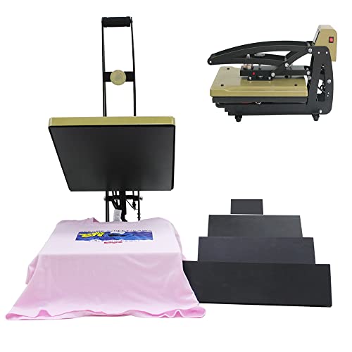 Eqcotwea Drawer Design 5In1 Heat Press Machine, Semi-Automatic Slide-Out Sublimation Machine With Five Replaceable Bottom Plates For T-Shirts Logo Stockings Neckties Apron Heat Transfer #TOP3