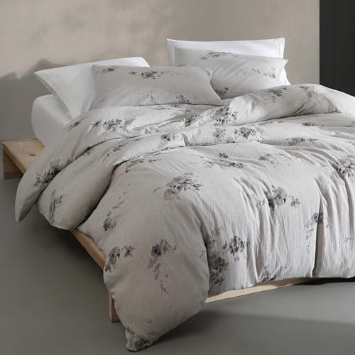Calvin Klein - Queen Comforter Set, Floral Inspired Soft Bedding with Matching Shams, Oeko-Tex Certified (Aquarelle Floral Grey, Queen) by Calvin Klein - Image 7