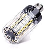  FOMT Lampadina LED Mais Lampadina LED 2700K Bianco Caldo Dimmerabile Luce di Inondazione LED O Luce Soffusa 3000K Adatto per Garage E Magazzini ECC Non Dimmerabile,Warm White e26,5W