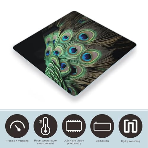 Báscula Digital de Baño con Vidrio Templado y Pantalla LCD miniatura 3