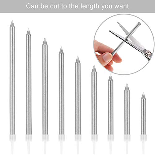 image for Blulu 50 Pieces Birthday Cake Candles Thin Cake Cupcake Candles in Hol