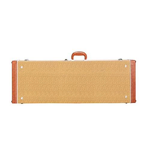 Yellow Electric Guitar Bags Cases, Electric Guitars Square PU Hard Case Hard-Shell Protective Carrying Case, Electric Guitars Hard-Shell Protective Carrying Case Fits ST TL Burning fire 170 - Yellow