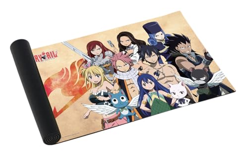 Tapis de jeu Heroes of Fairy Tail - Tapis de jeu Assault | Grande taille (61 x 35,6 cm) | Surface en néoprène de qualité supérieure, base antidérapante | Vos héros préférés | Parfait pour les jeux de