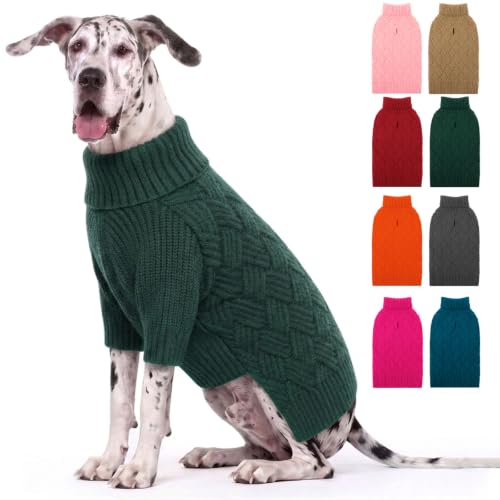 AOFITEE XXXL Dog Sweater, Dog Sweaters for Large Dogs for Fall Winter