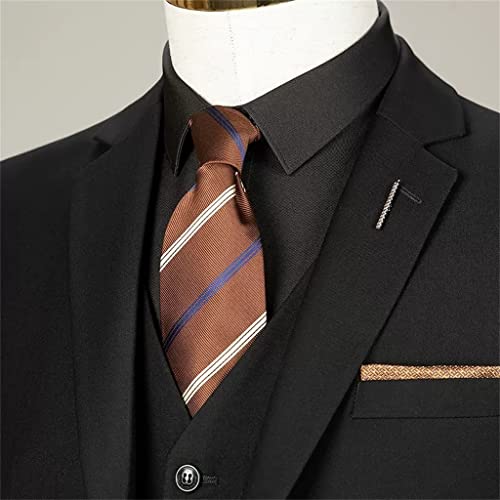 Men's Two-Button Suit Three-Piece Suit Groom Wedding Casual Professional Dress3