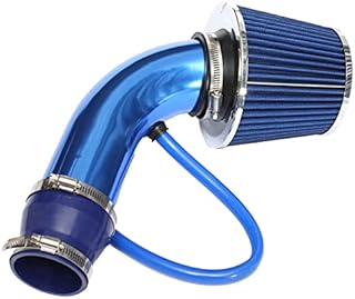 aleawol Universal Air Intake Filter Kit, 76mm 3" Car Cold Air Intake Filter Induction Kit Pipe Hose Cone Air Intake Filter Kit for Car Automobile Racing