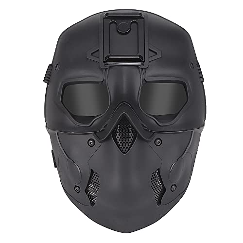 Tenoburian Tactical Airsoft Mask Full Face Protection Wild Mask with NVG Mount for Halloween Cosplay Costume Movie