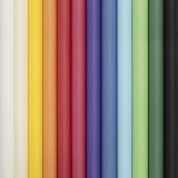 Clairefontaine 95799AMZC - Un Carton De 12 Rouleaux De Papier Cadeau - Papier Kraft Vergé 60g - Dimensions : 2x0,70m - Motif : Kraft Couleur, Assortis de Couleurs, Multicolor - Emballage Cadeau