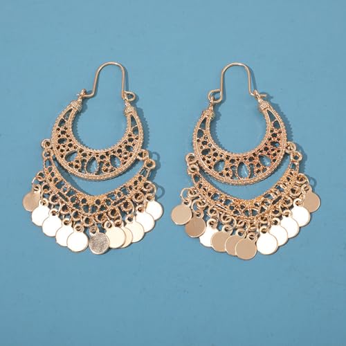 Boucles d'oreilles rétro légères pour sublimer un visage avec style ethnique