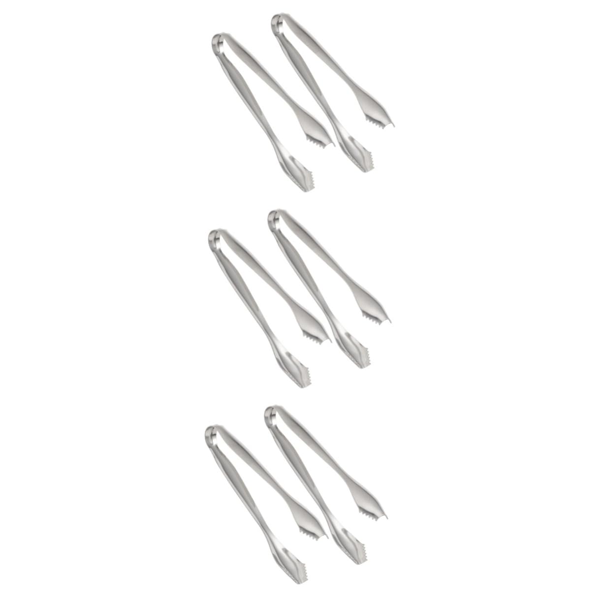 Ciieeo 6 Pezzi Mini Pinza Per Ghiaccio Clip Per Cubetti Di Ghiaccio Mini Pinze Da Portata Pinza Per Pane Pinze Per Torta Pinze Per Bistecca Pinze Per Tè Pinze Per Friggere Pinze Per