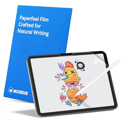 MOBDIK 2 Pack Paperfeel Screen Protector Compatible with iPad A16 11th/10th Generation 2025/2022 & iPad Air 11 M4/M3/M2 2026/2025/2024, Crafted for Natural Writing, Anti Glare, Easy Installation