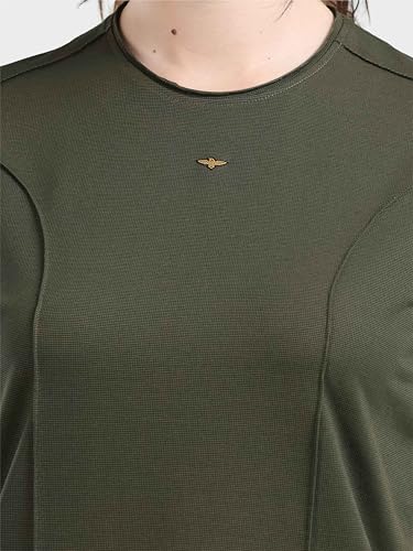Image of STELLERS Womens Spiumo Cotton Solid Crew Neck T-Shirt Regular Fit | Odour Resistant | Quick Dry | Stretchable | Lightweight
