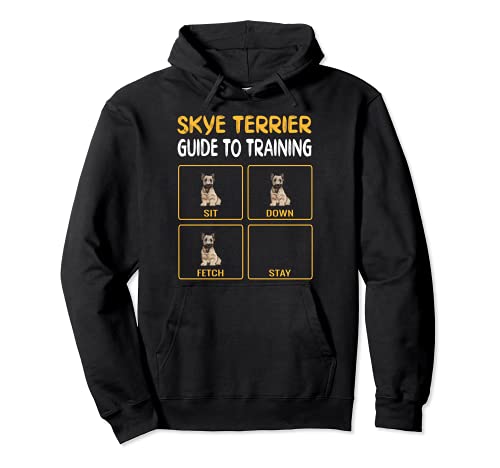 Funny Skye Terrier Guide To Training Dog Obedience Pullover Hoodie, Black