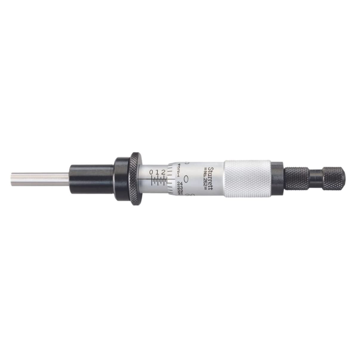 Starrett Micrometer Head with One-Piece Spindle, Satin Chrome Finish and Advanced Sleeve Design - Quick and Easy Adjustment, 0-1" Range, .001" Graduation - 262RL