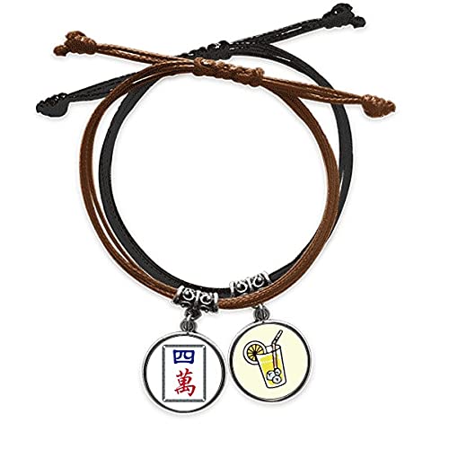 Bracelet mah-jong Millions en cuir pour un style urbain quotidien