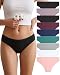 FINETOO 9er Pack Baumwolle Unterwäsche Damen Slip Baumwoll Frauen Set Confy Slips Soft Hipster Sexy Panties Unterhose Women Underwear Weich Unterhosen Sportgürtel Mehrpack S-XL