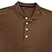 Mens Long Sleeve Pullover Sweaters Fashion Casual Vintage Button-Up Knit Shirt Classic Basic Solid Color Tees (Small,Khaki)