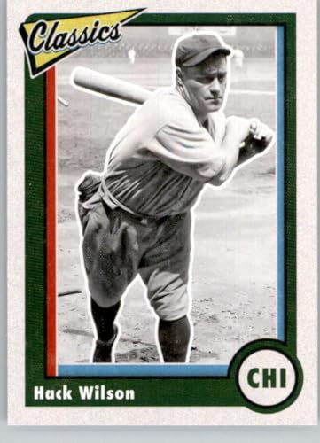 2023 Panini Chronicles Classics # 5 Hack Wilson Chicago Cubs Official Baseball Card in Raw (NM or Better) Condition