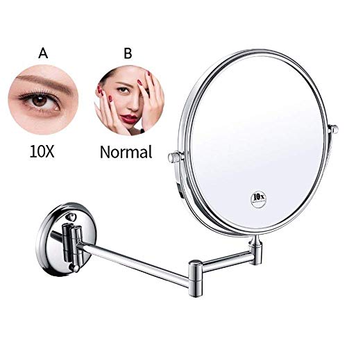 Miroir maquillage grossissant 5X mural JCAKES réglable et extensible - 6
