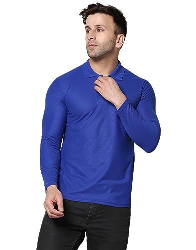 Image of INKKR Full Sleeve Men's Solid Polo Neck T-Shirt Combo
