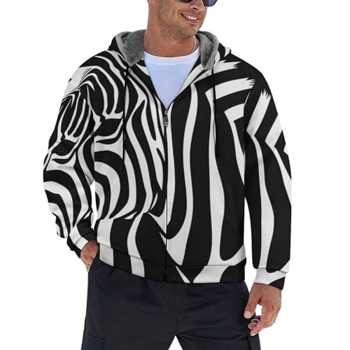 Sweat-shirt de travail à capuche homme zèbre polaire mélangée