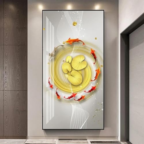 Affiche poisson rouge et carpe koï pour créer un salon zen d'inspiration asiatique