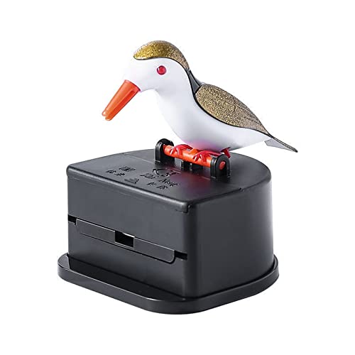 Pecking Toothpick-Case Toothpick Dispenser Funny Portable-Press Type Toothpick Holder Push-Type Toothpick Bird Dispenser