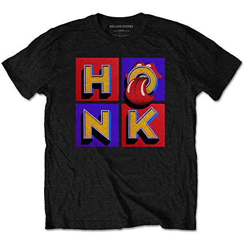 T-shirt Rolling Stones Honk en coton noir - Idéal pour les concerts rock