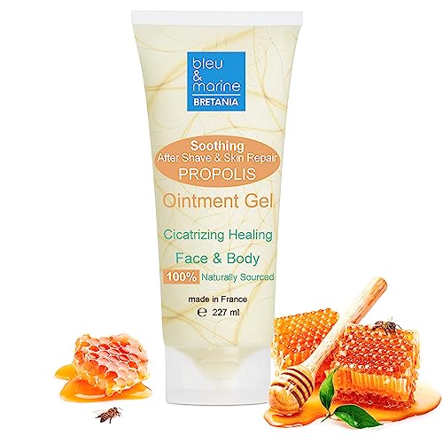 Propolis Gel 227ml Gesichtsreinigung Empfindliche Haut Unvollkommene Haut Beruhigende Rasur Beruhigende Juckreizlinderung Feuchtigkeitsspendende Haut und Lippen After sun After shave