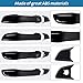 Door Handle Covers Trim Compatible With 10th Gen Honda Civic Sedan Hatchback Coupe Type R 2016 2017 2018 2019 2020 2021 Exterior Door Handles with smart Entry keyhole Glossy black Car Decoration