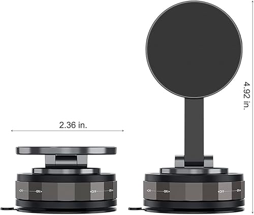 Miniatura 2 de Soporte magnético para teléfono de coche, soporte para teléfono celular, soporte de teléfono con ventosa, soporte de navegación plegable para