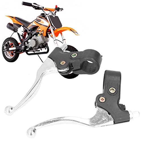 Qiilu 2pcs 22mm Levier de Poignée de Frein en Alliage D'aluminium pour Mini Pocket Dirt Bike ATV, Installation Facile Levier de frein universel vélo