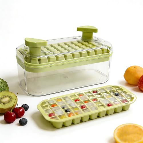 Bandejas para cubitos de hielo con tapa y almacenamiento miniatura 1